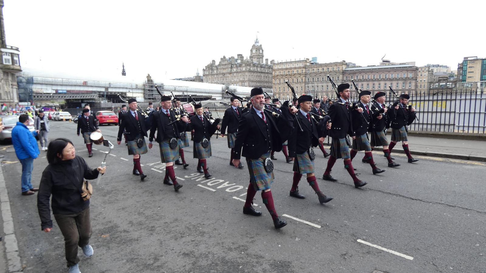 Stockbridge Pipe Band - May Day Parade, Edinburgh - May 2023